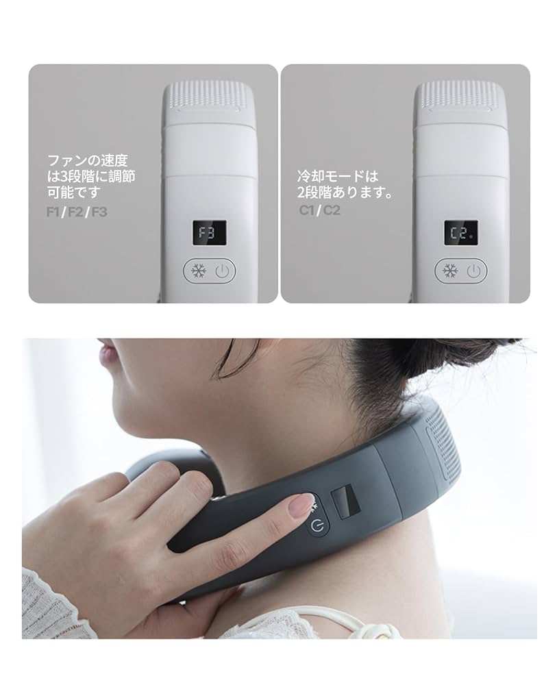 Amazon | 【2024猛暑·新発想！氷触感】KANICHI 首掛け扇風機